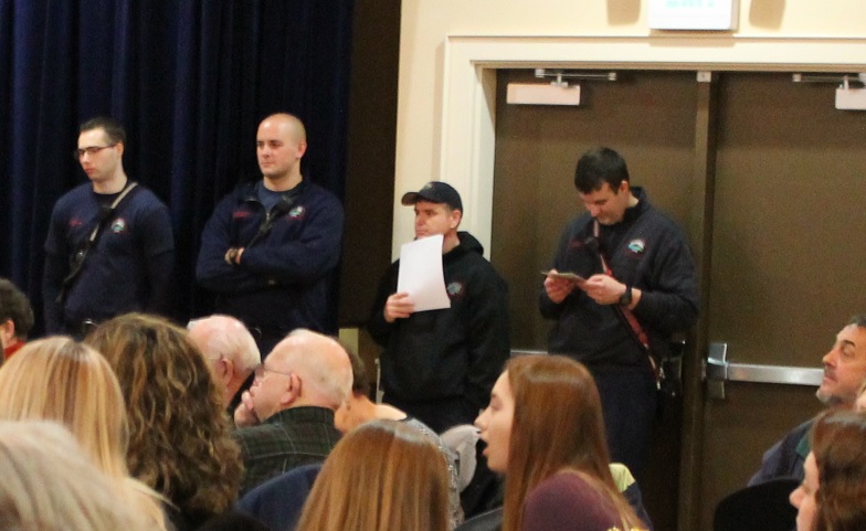 New board member Erick Holsey stands with fellow members of the Clatskanie Fire Department