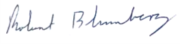 Robert Blumberg Signature