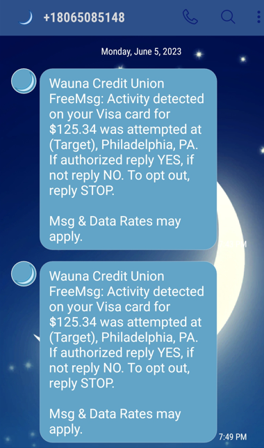 Scam Text