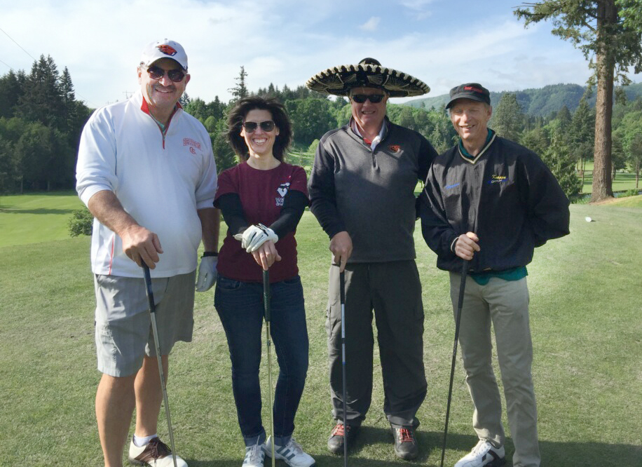 Gina and members of our board of directors golf