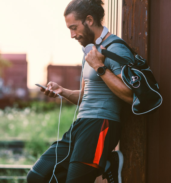 Man Holding Phone